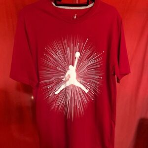 Jordan Red Crew Neck Tee